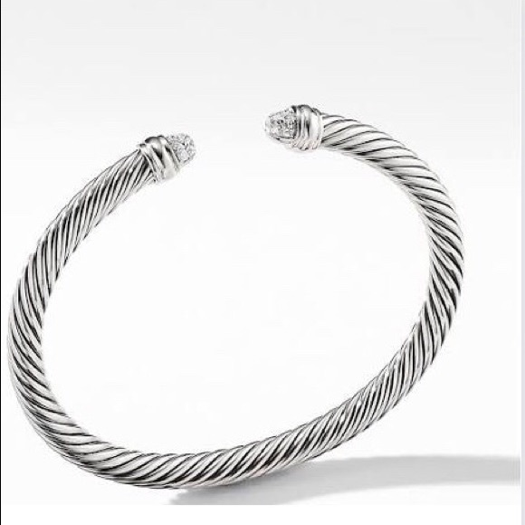 David Yurman Jewelry - 🔥David Yurman Pave Diamond Cable Bracelet Large